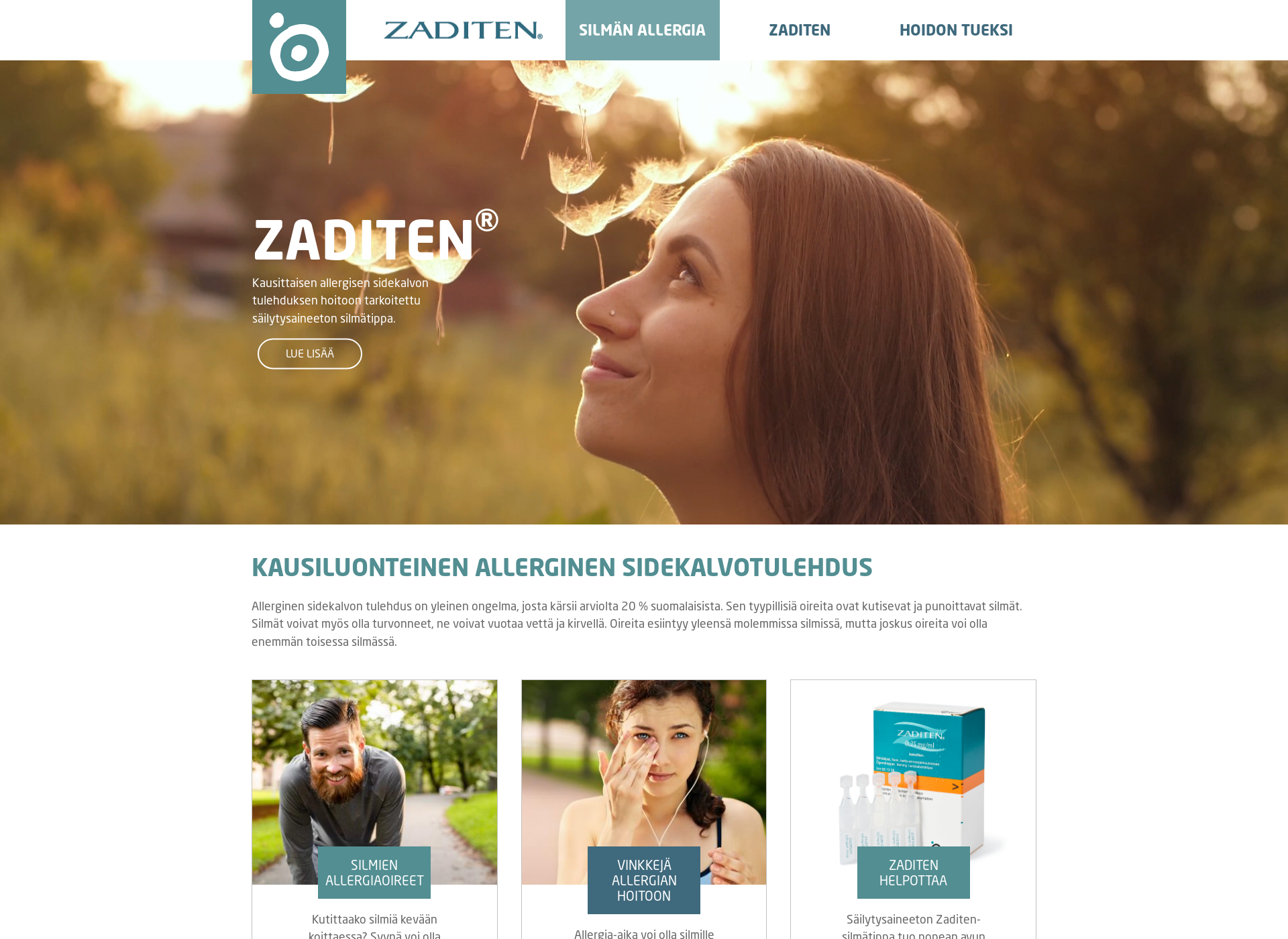 Screenshot for zaditen.fi