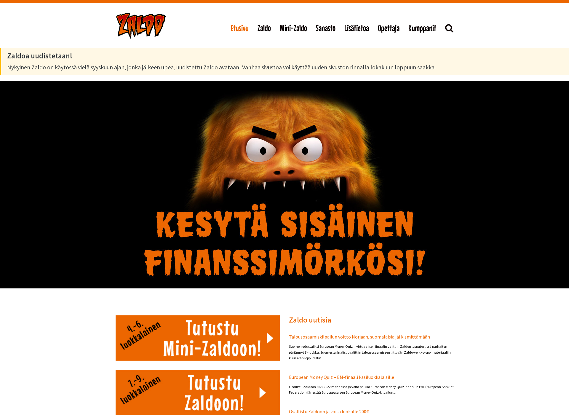 Screenshot for zaldo.fi