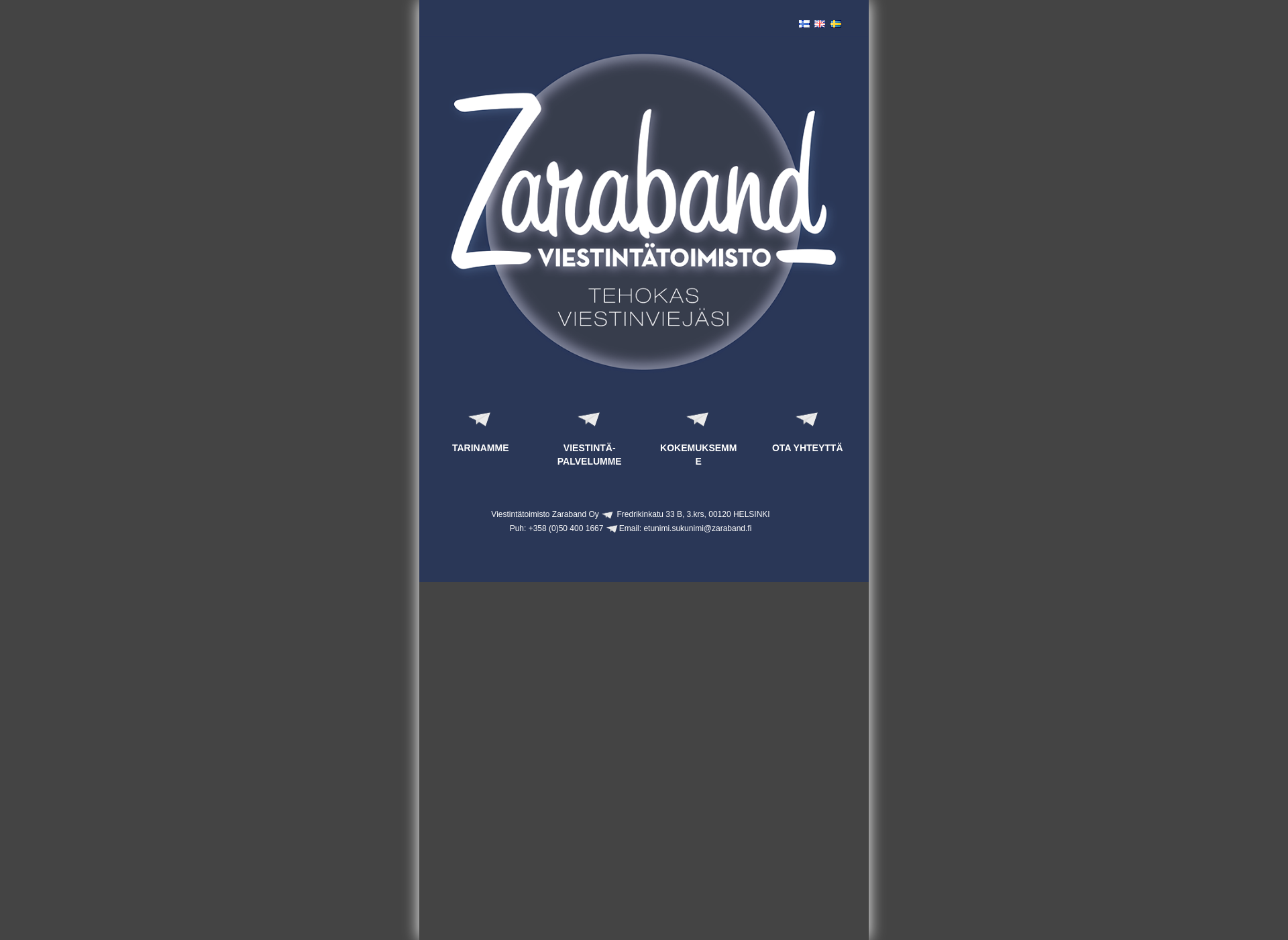 Screenshot for zaraband.fi