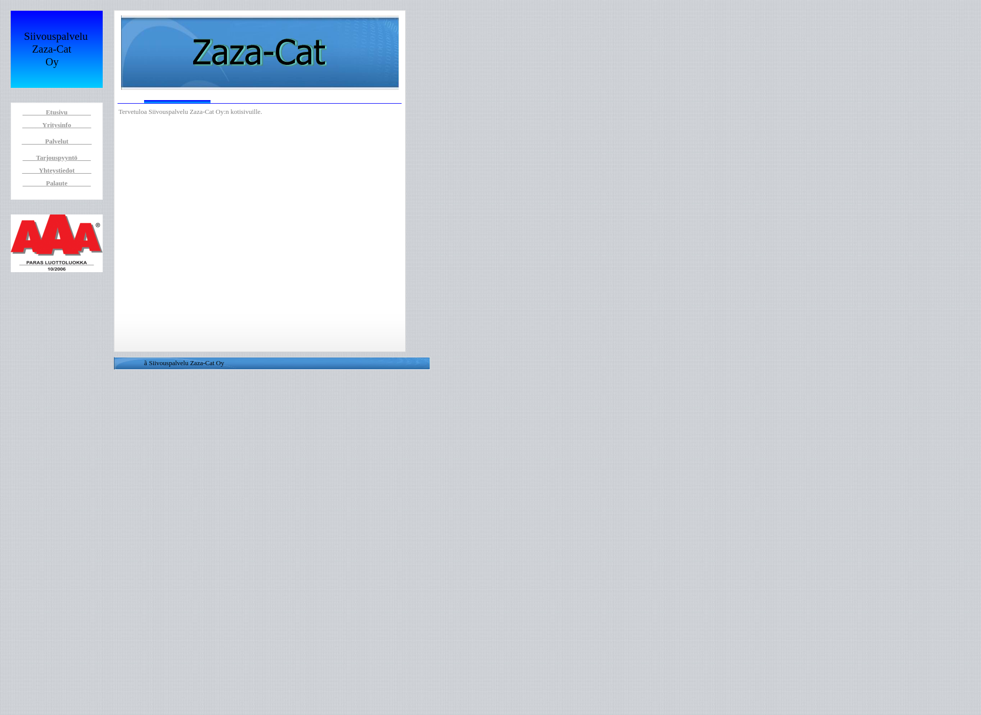 Screenshot for zazacat.fi
