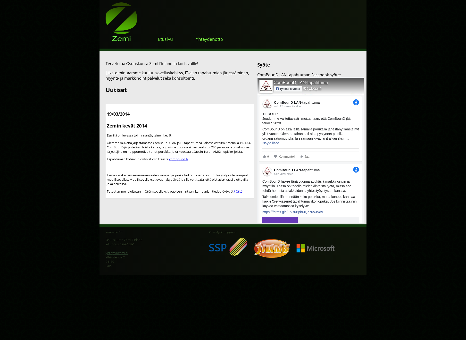 Screenshot for zemi.fi