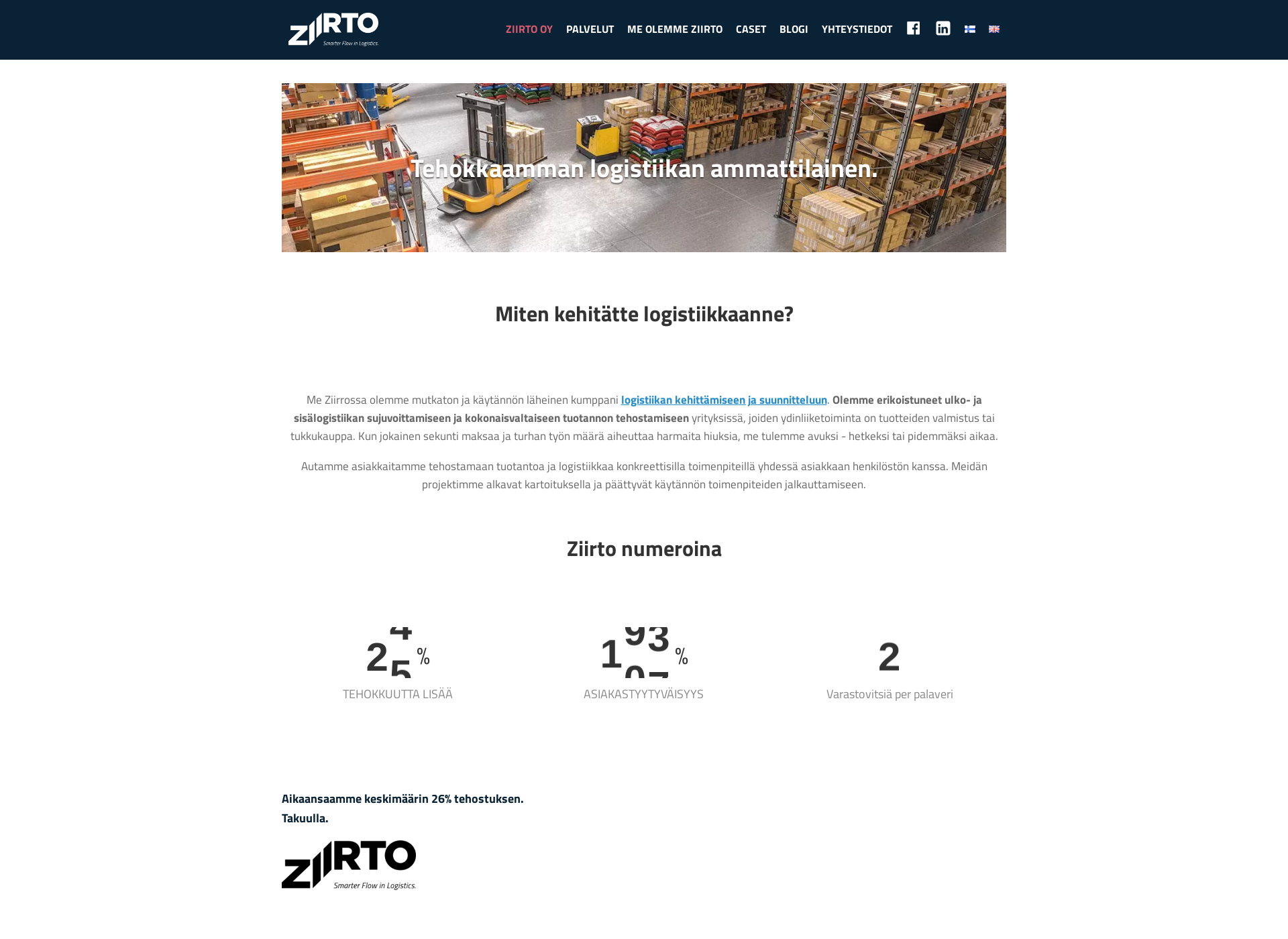 Screenshot for ziirto.fi