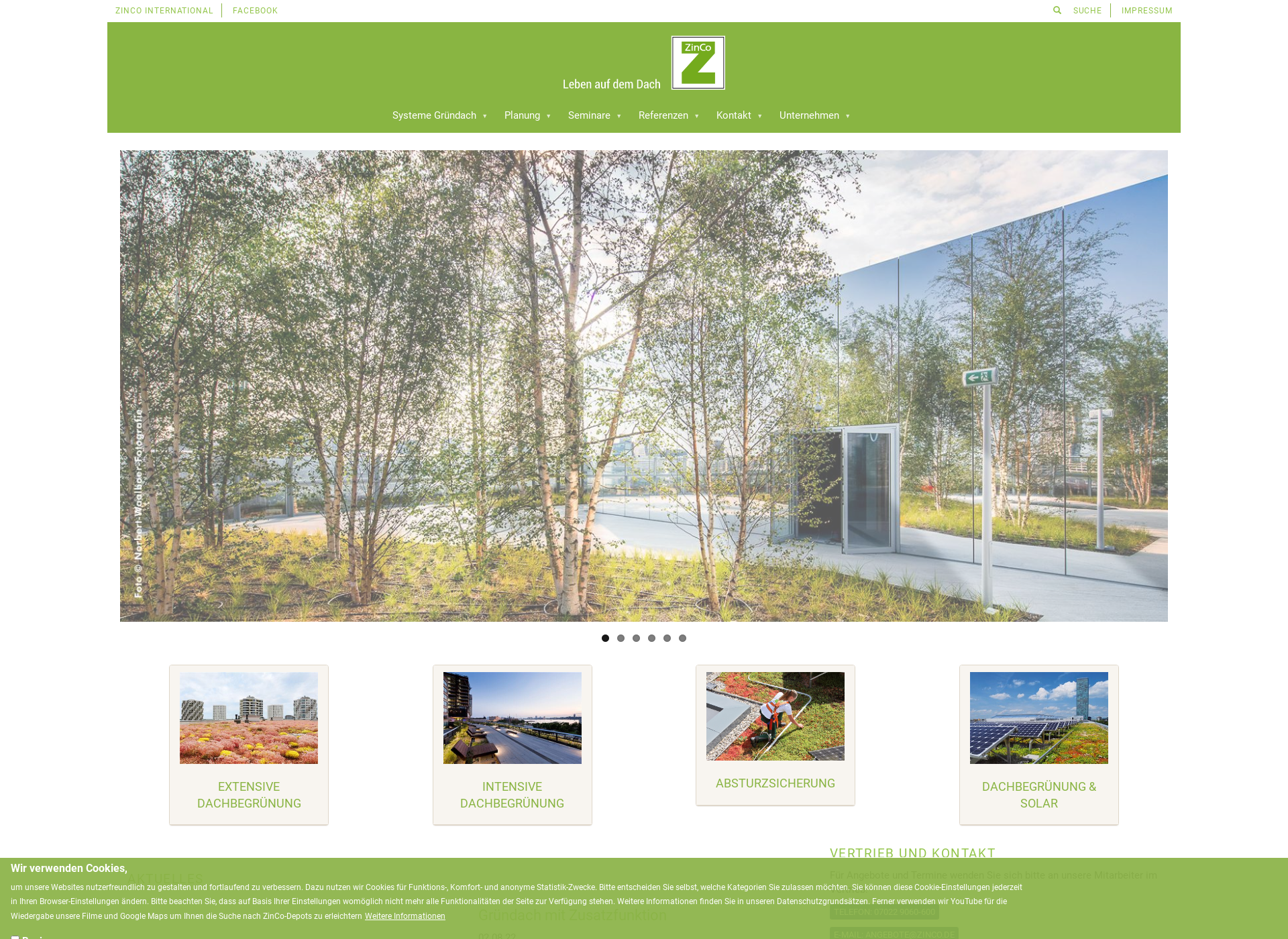 Skärmdump för zinco.fi
