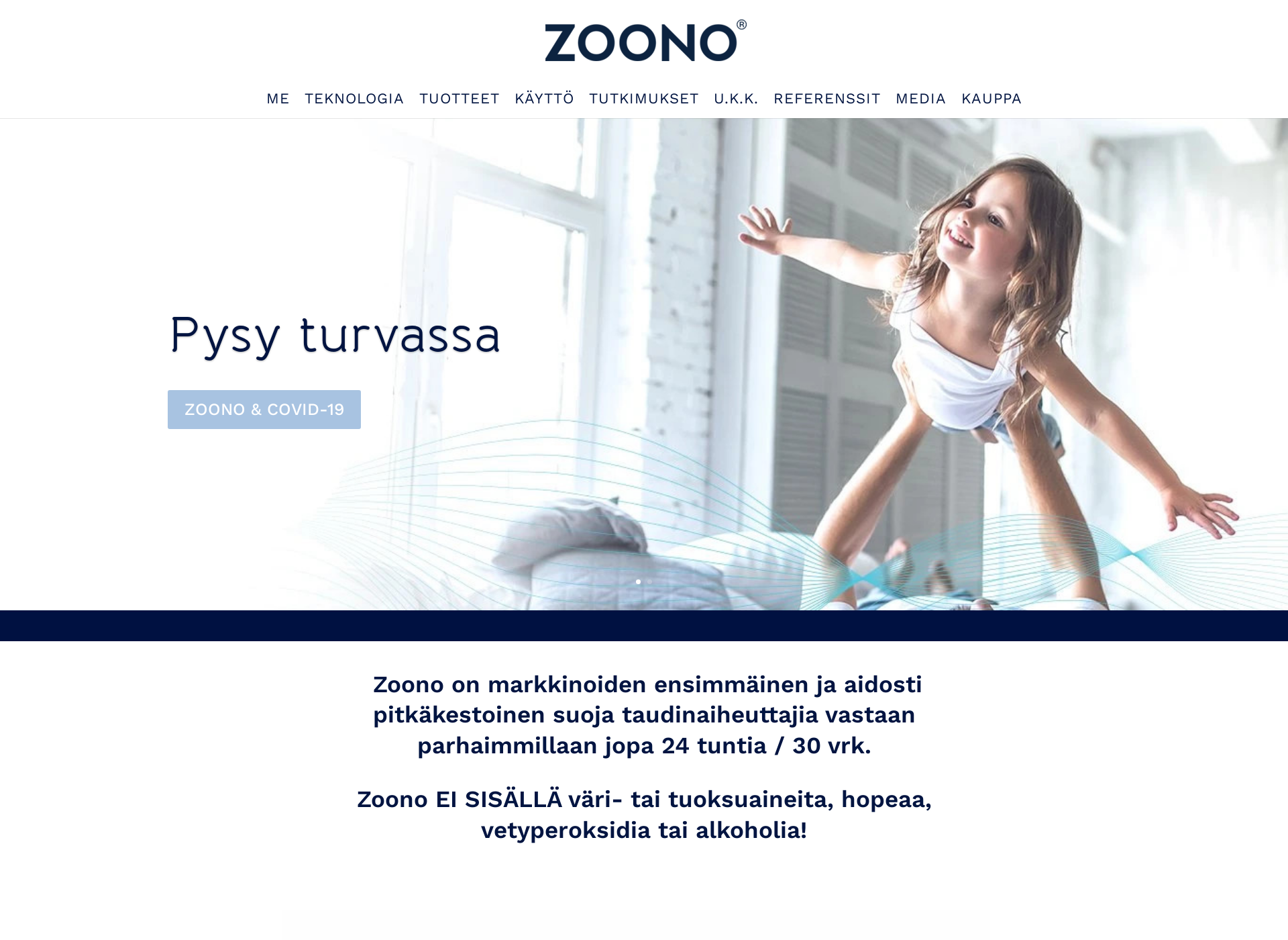 Skärmdump för zoono.fi