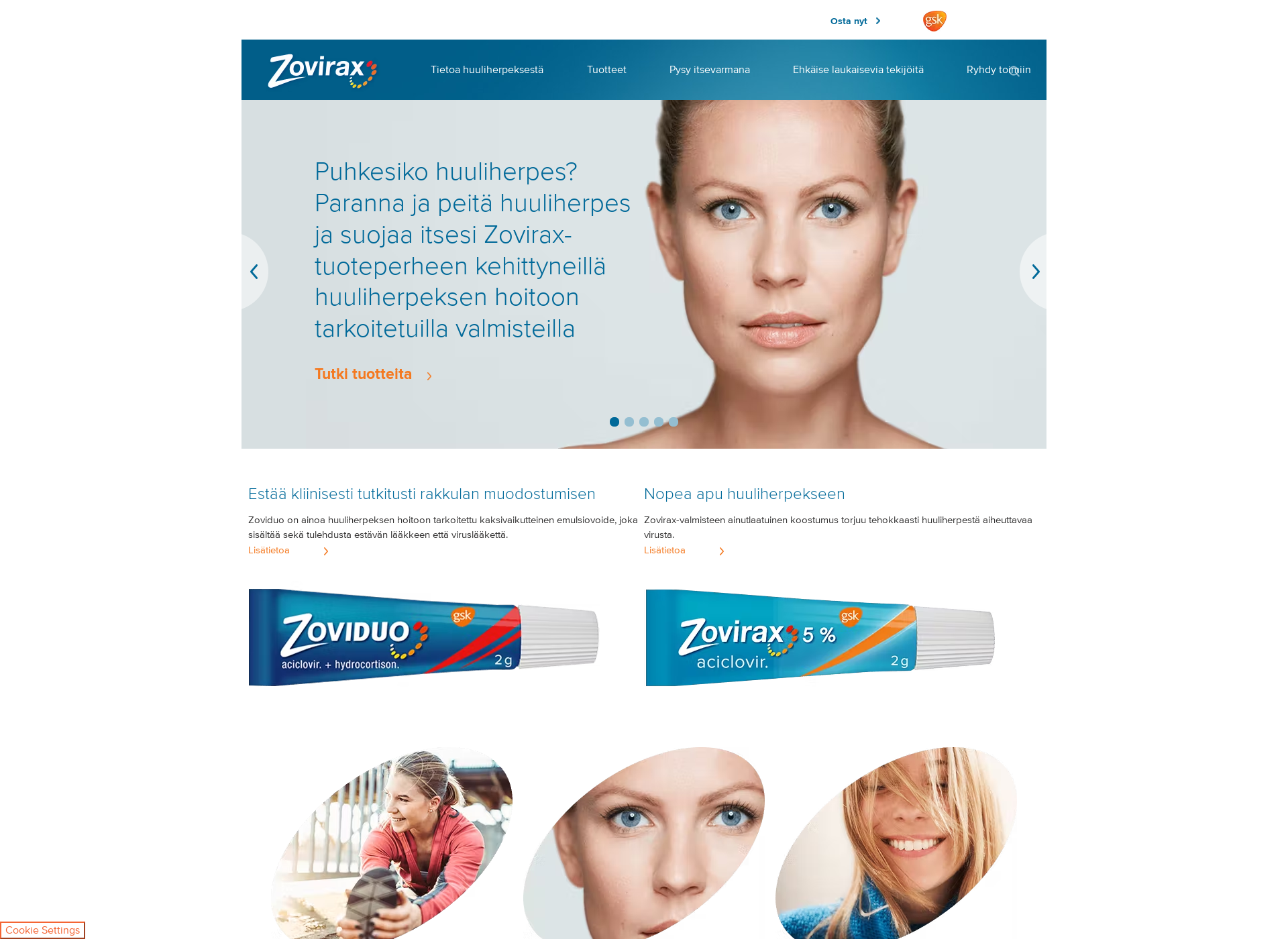 Screenshot for zovirax.fi