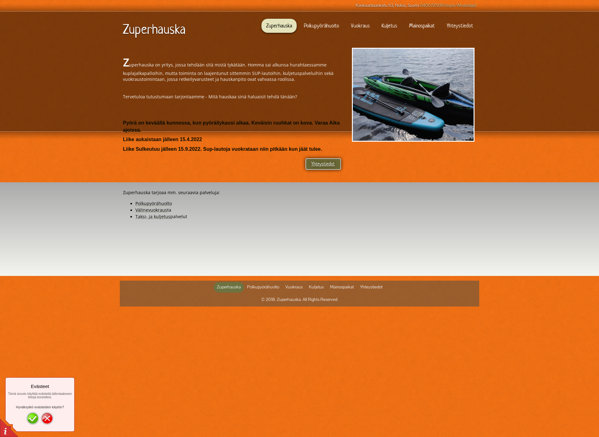 Screenshot for zuperhauska.fi