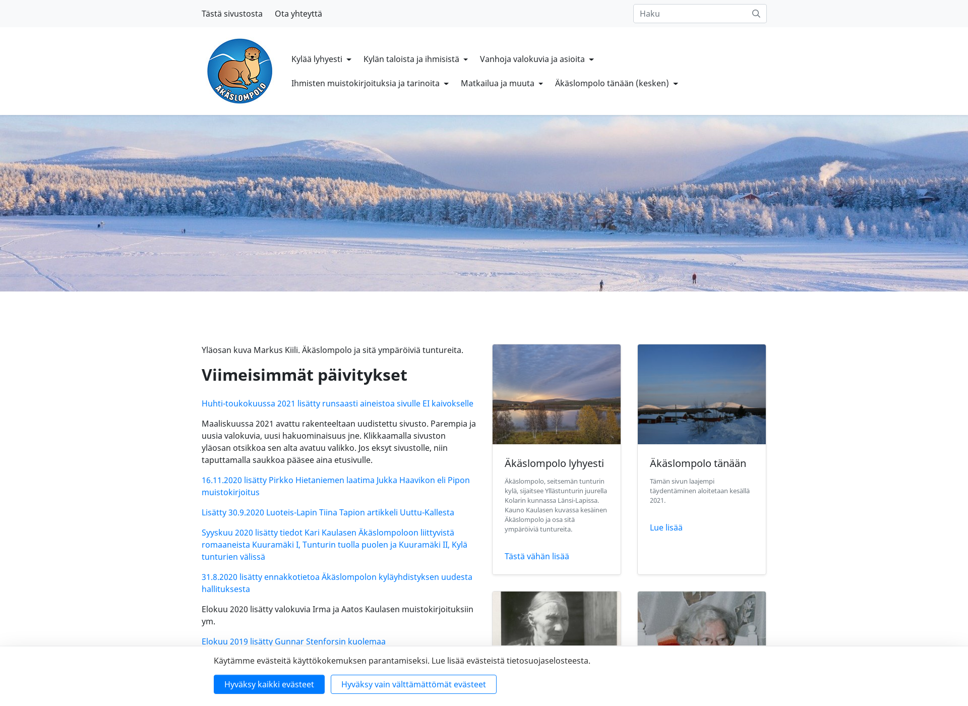 Screenshot for äkäslompolo.fi