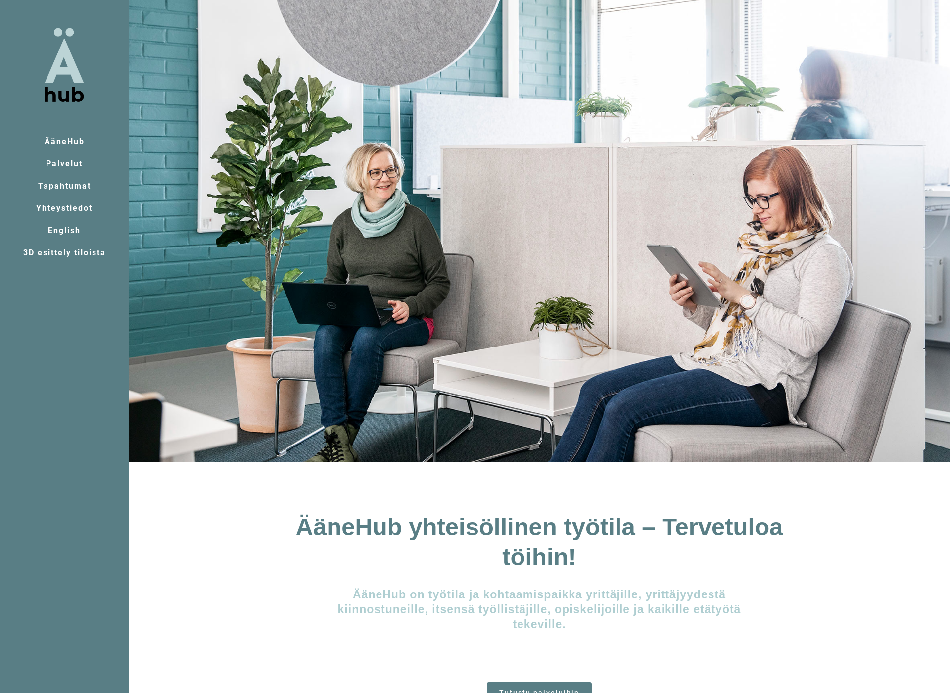 Skärmdump för äänehub.fi