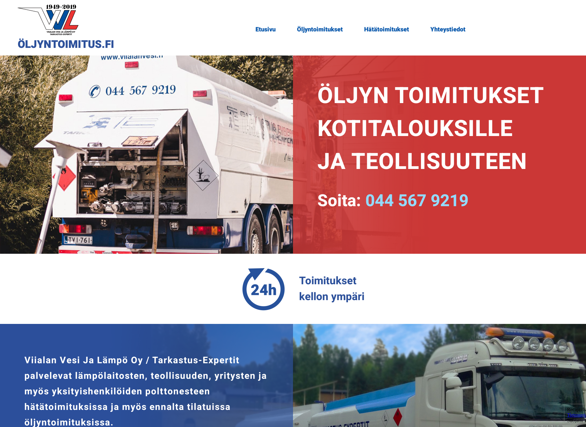Screenshot for öljyntoimitus.fi