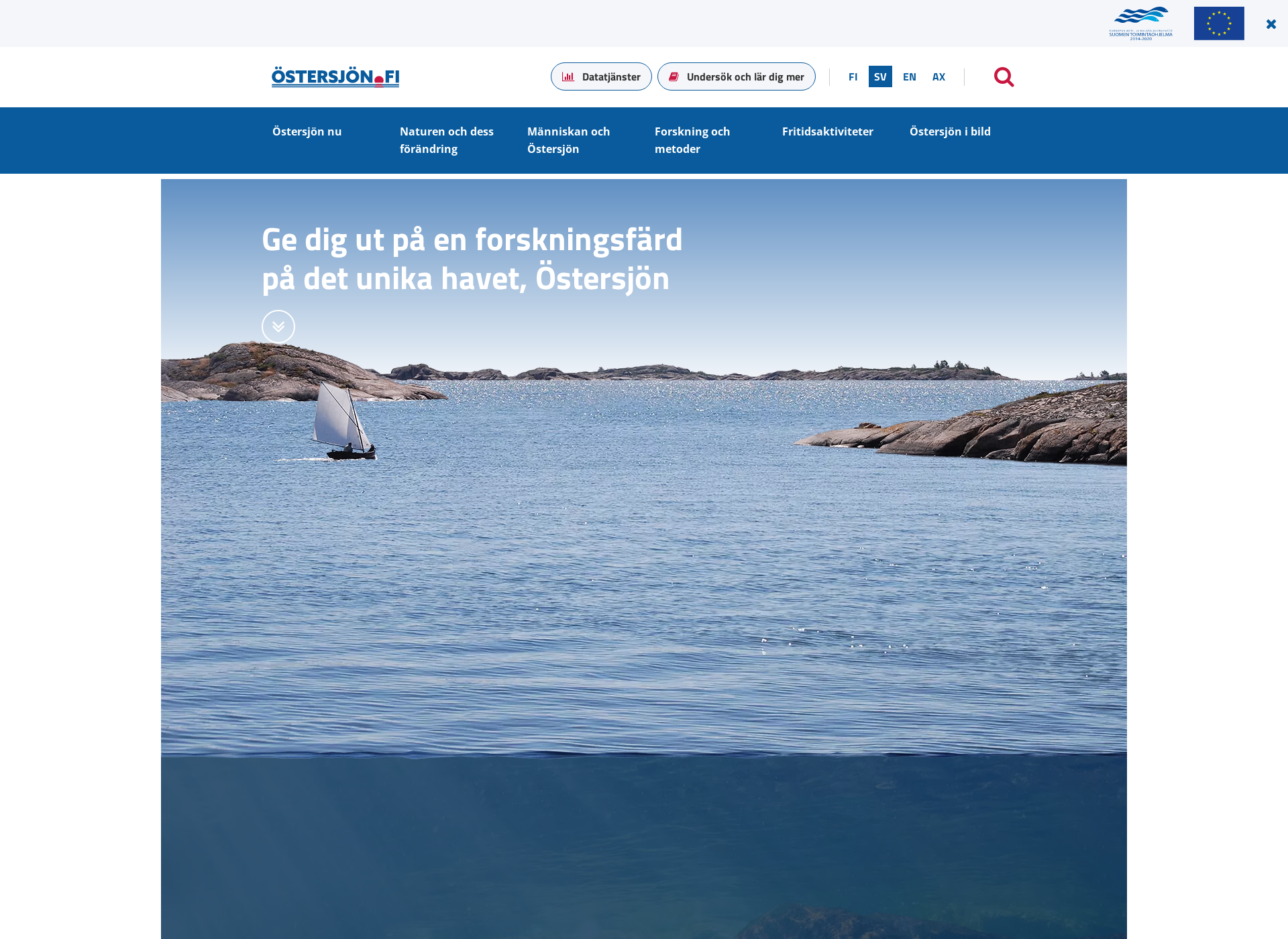 Screenshot for östersjön.fi