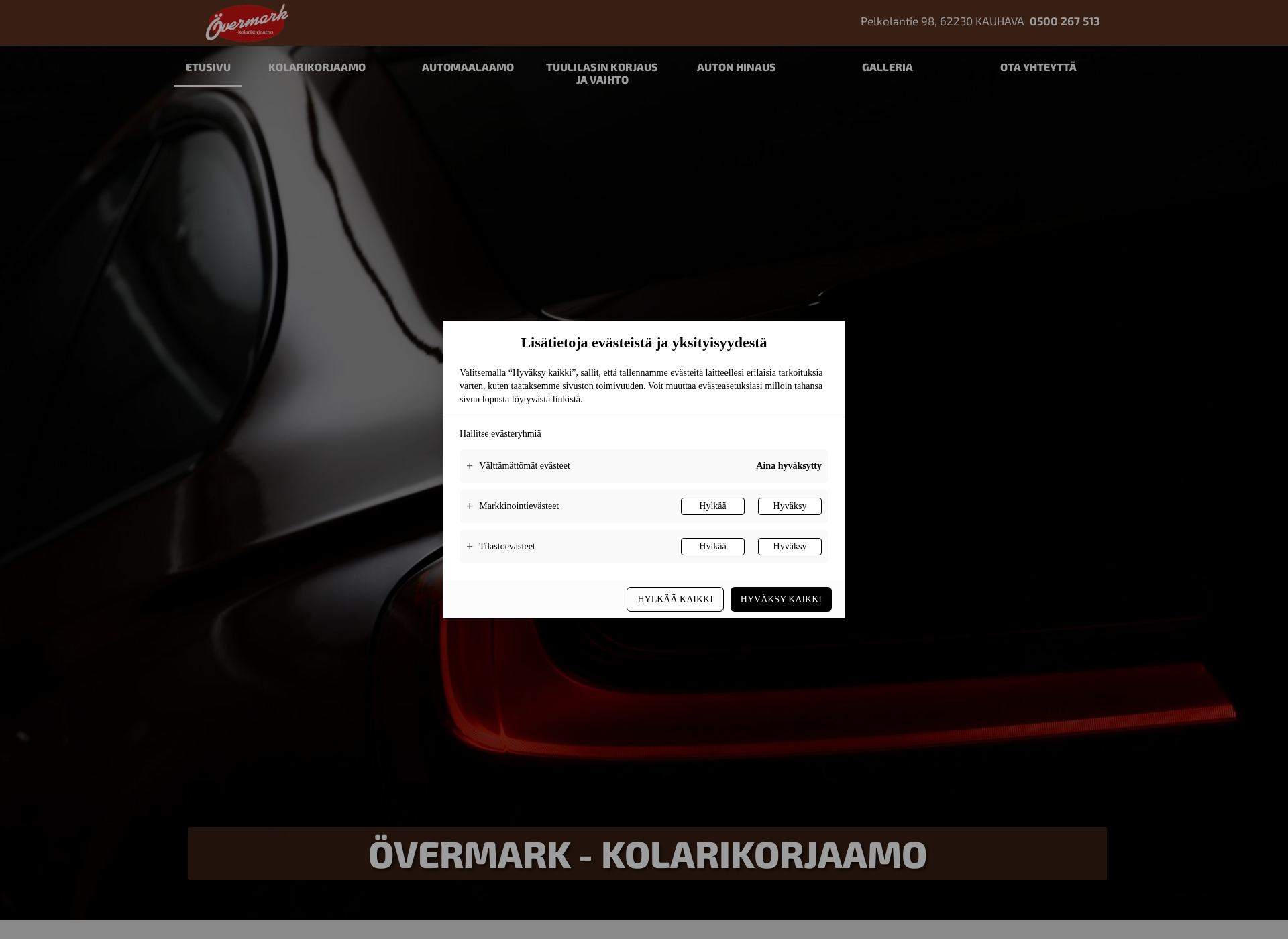 Screenshot for övermark.fi
